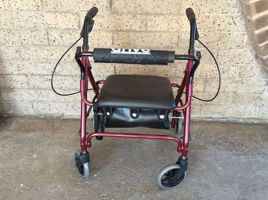Like New Drive Medical 4 Wheel Rollator With Storage