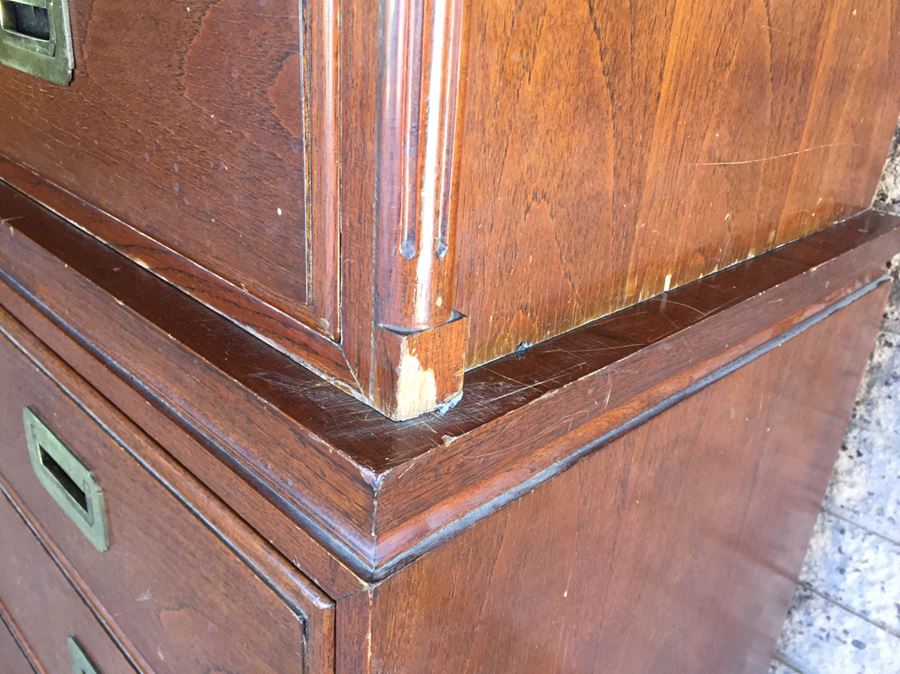 Chinoiserie Hollywood Regency Stacking Chest Of Drawers [Photo 5]