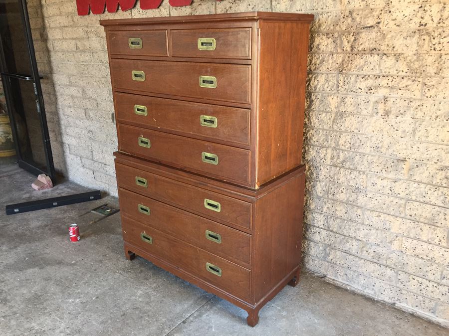 Chinoiserie Hollywood Regency Stacking Chest Of Drawers [Photo 2]
