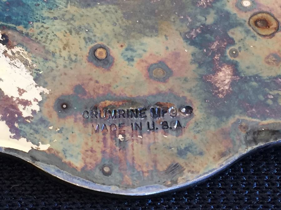 Crumrine Belt Buckle Engraved Indian Summer On Back With Justin Leather Belt [Photo 10]