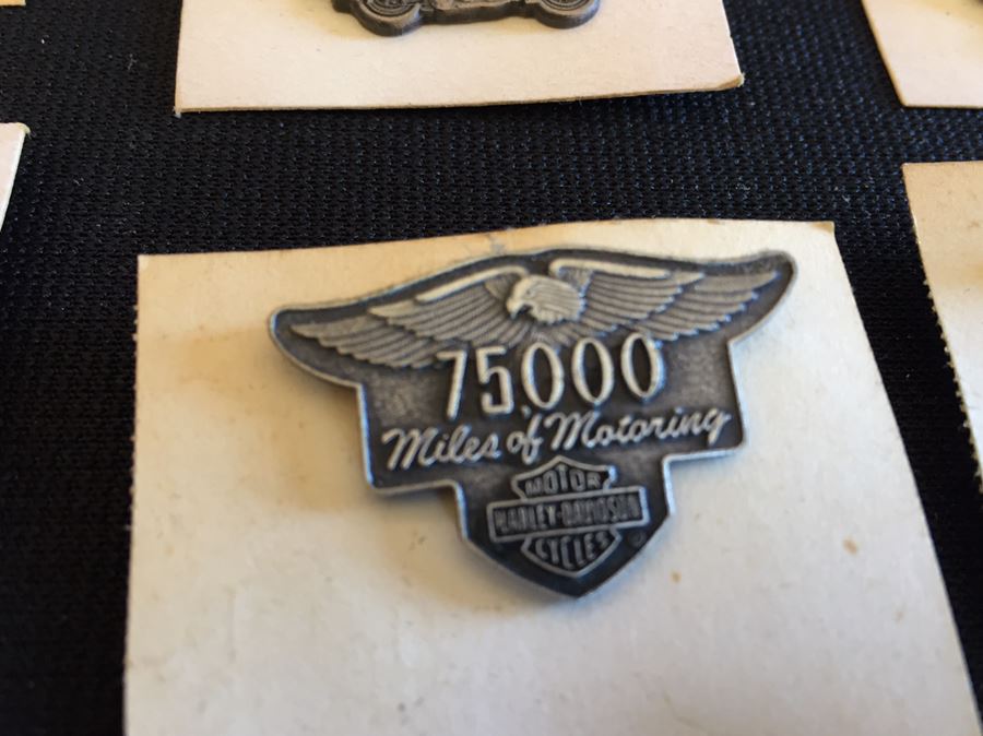 Collection Of Harley-Davidson Motor Cycles Miles Of Motoring Mileage Pins [Photo 6]