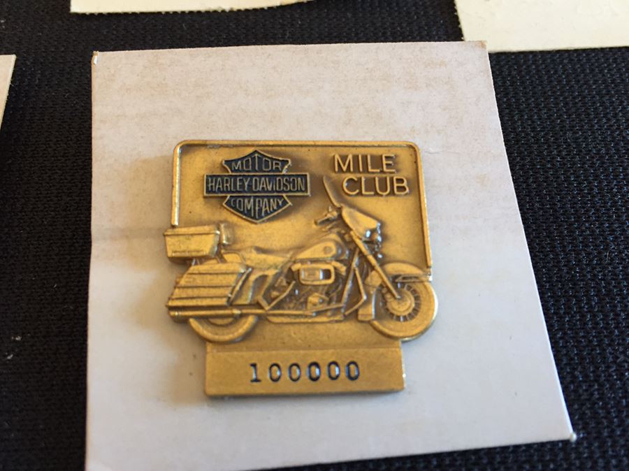 Collection Of Harley-Davidson Motor Cycles Miles Of Motoring Mileage Pins [Photo 3]