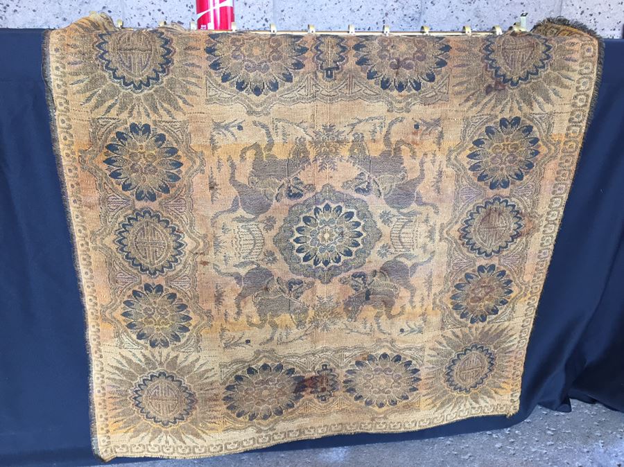 Old Tapestry With Gold And Black Tones [Photo 5]