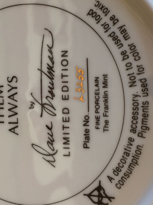 (6) Collection Of Franklin Mint Limited Edition Plates Friends Of The Vietnam Veterans Memorial By Dave Troutman [Photo 13]