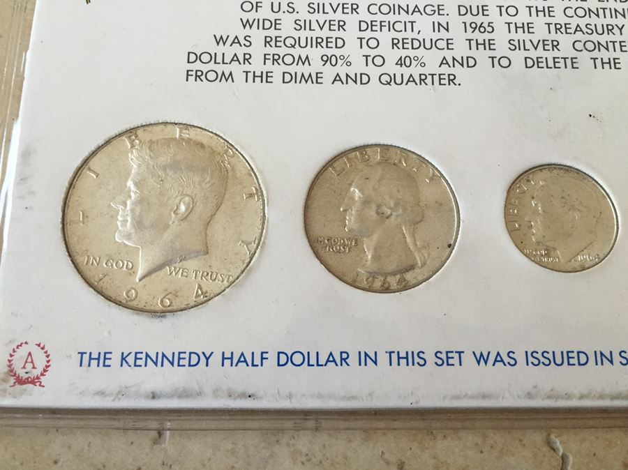U.S. Coin Collection Featuring The Last Of The Silver Coinage 1964 [Photo 3]