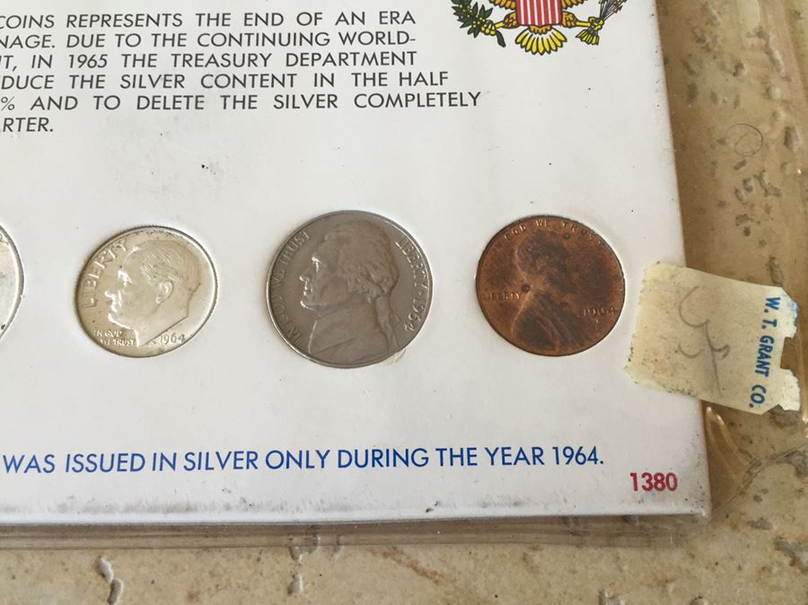 U.S. Coin Collection Featuring The Last Of The Silver Coinage 1964 [Photo 4]