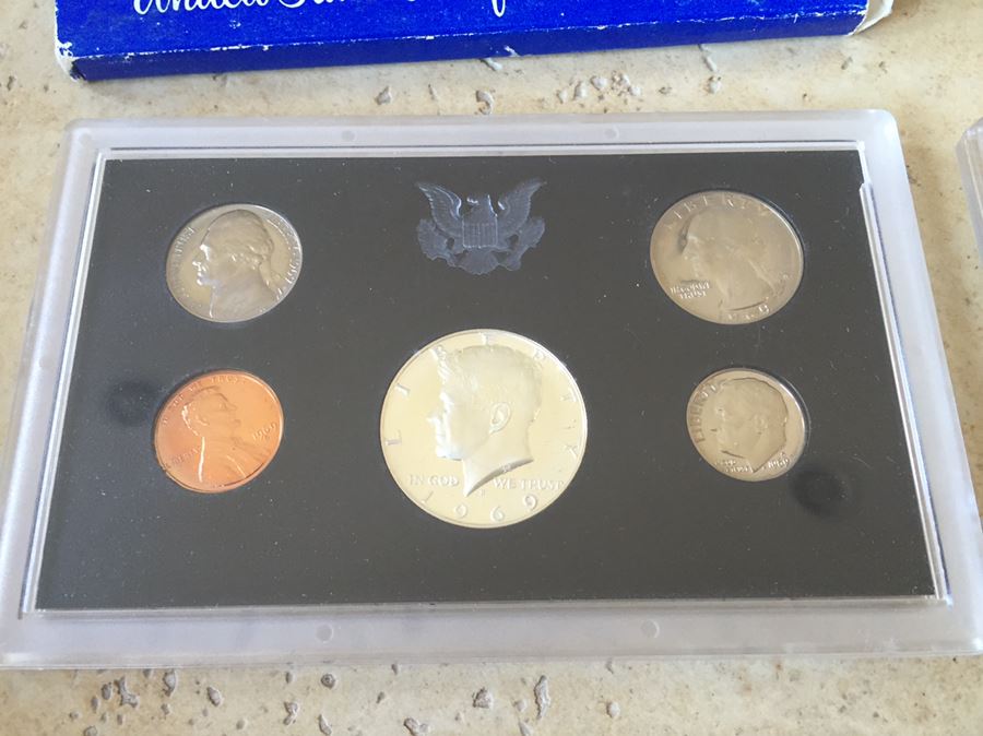 Two Complete United States Proof Coin Sets From 1969 [Photo 2]