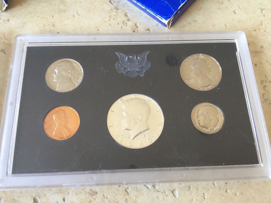 Two Complete United States Proof Coin Sets From 1969 [Photo 3]