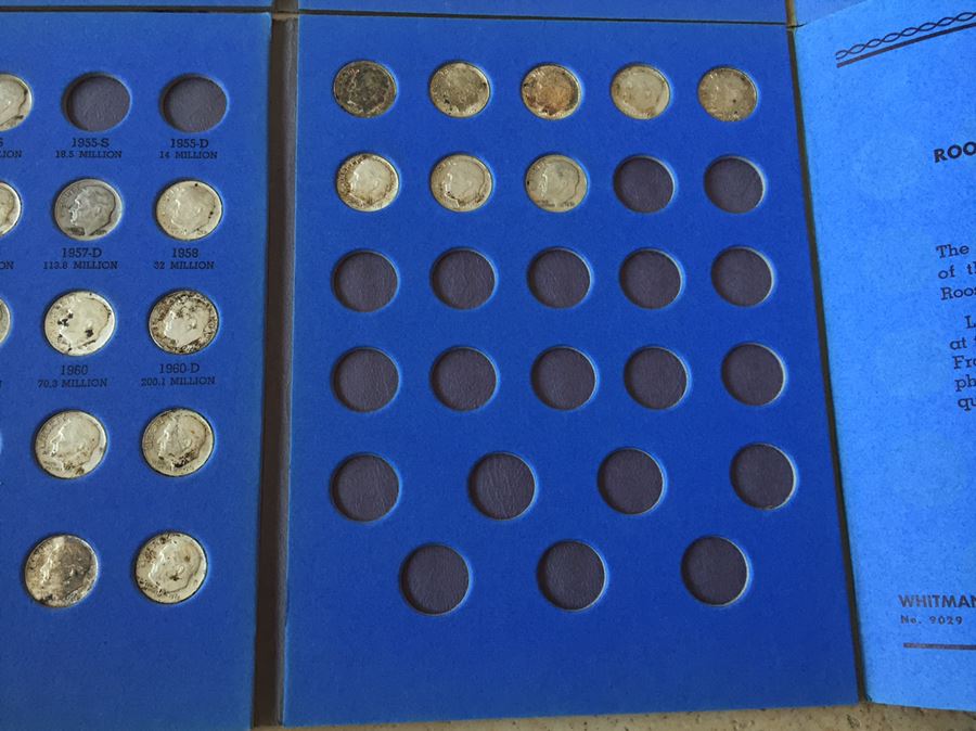 60 Mercury Head Dimes And 118 Roosevelt Dimes With Coin Books Silver $255 Melt Value [Photo 5]