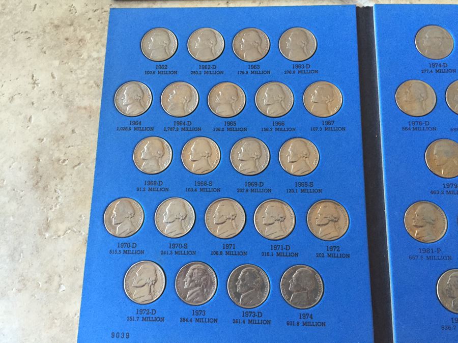 3 Coin Books Of Jefferson Nickels Some WWII War Silver Nickels [Photo 12]