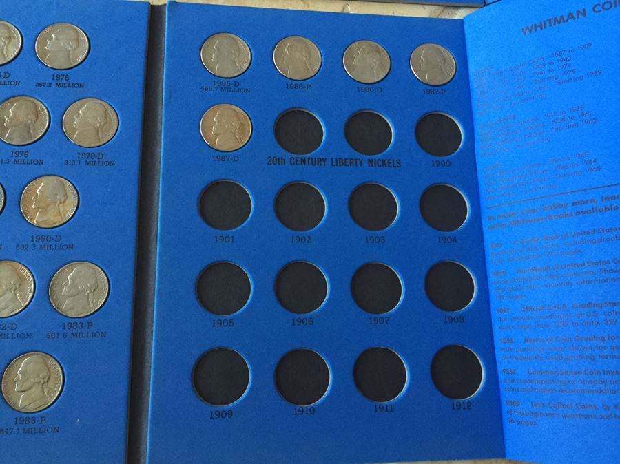 3 Coin Books Of Jefferson Nickels Some WWII War Silver Nickels [Photo 9]