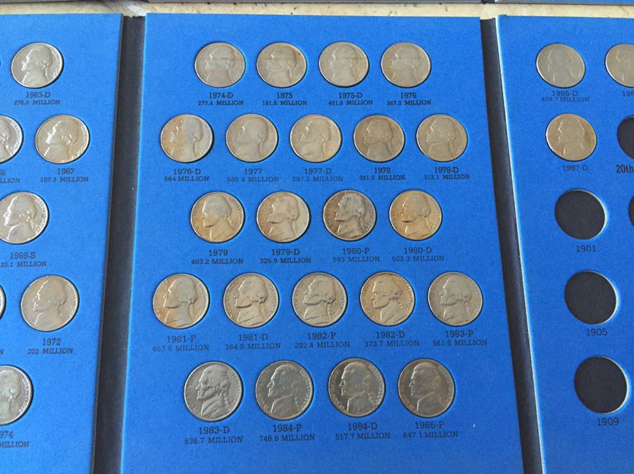 3 Coin Books Of Jefferson Nickels Some WWII War Silver Nickels [Photo 3]