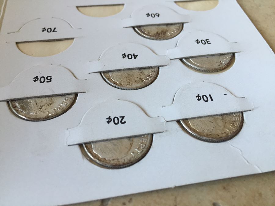 (3) Vintage Bank Coin Savings Books 20 Silver Dimes And 6 Silver Quarters $50 Melt Value [Photo 7]
