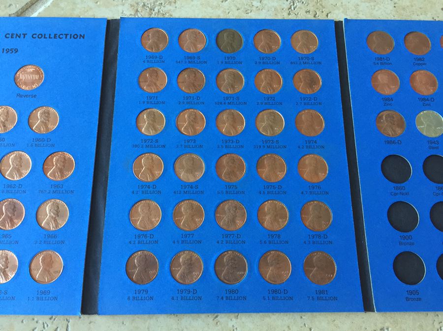 Huge Collection Of Lincoln Head Cents Pennies Steel Pennies Wheat Pennies With Coin Books And Change Purse [Photo 26]