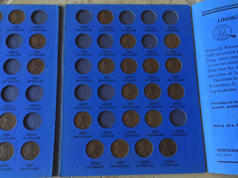 Huge Collection Of Lincoln Head Cents Pennies Steel Pennies Wheat Pennies With Coin Books And Change Purse [Photo 12]