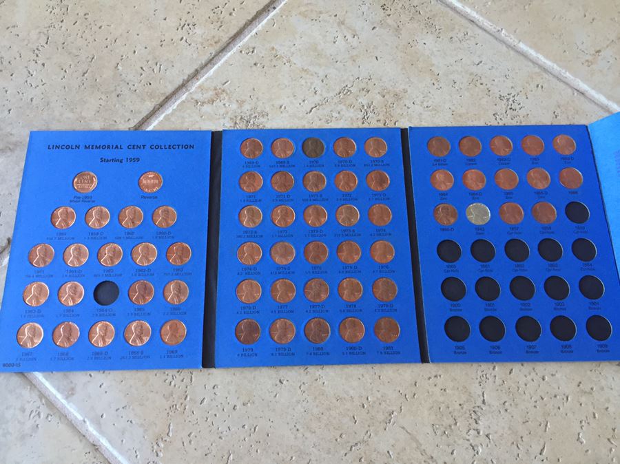 Huge Collection Of Lincoln Head Cents Pennies Steel Pennies Wheat Pennies With Coin Books And Change Purse [Photo 24]