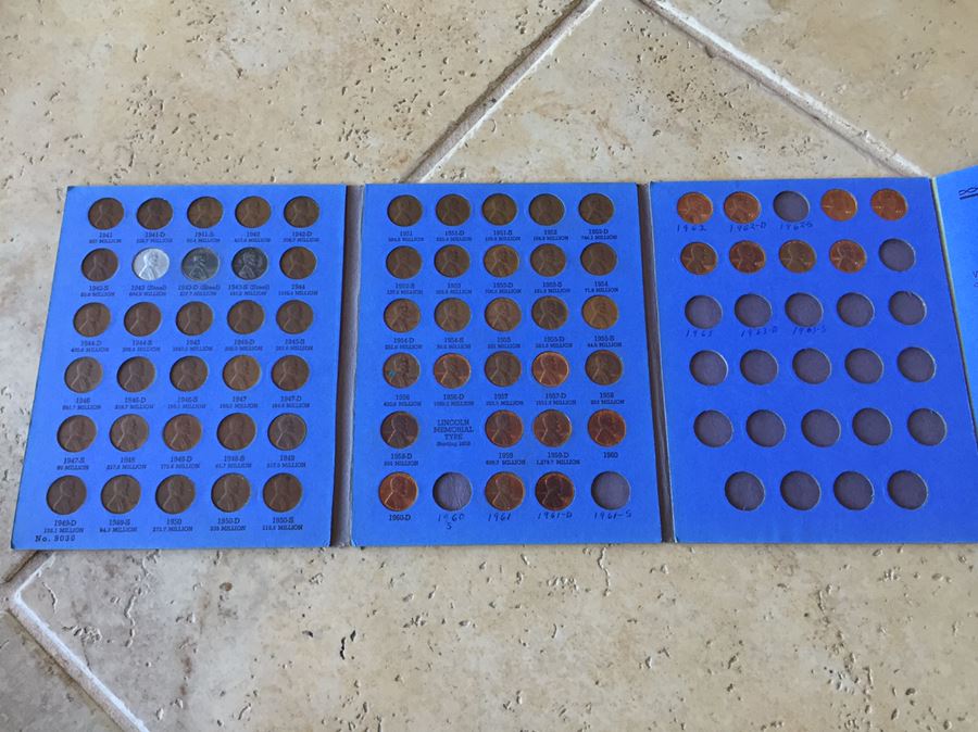 Huge Collection Of Lincoln Head Cents Pennies Steel Pennies Wheat Pennies With Coin Books And Change Purse [Photo 17]