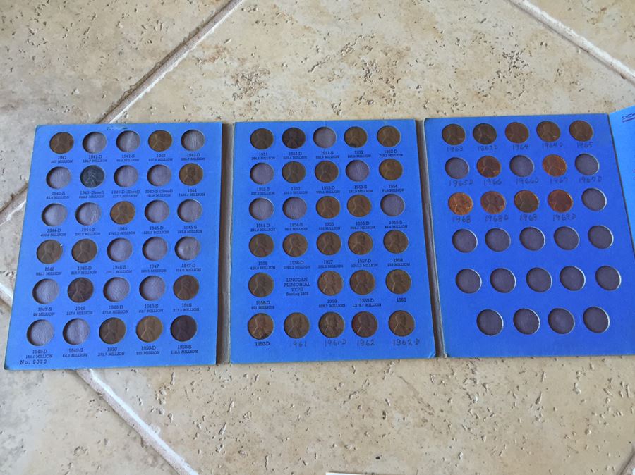 Huge Collection Of Lincoln Head Cents Pennies Steel Pennies Wheat Pennies With Coin Books And Change Purse [Photo 35]