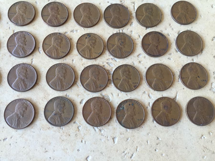 Huge Collection Of Lincoln Head Cents Pennies Steel Pennies Wheat Pennies With Coin Books And Change Purse [Photo 43]