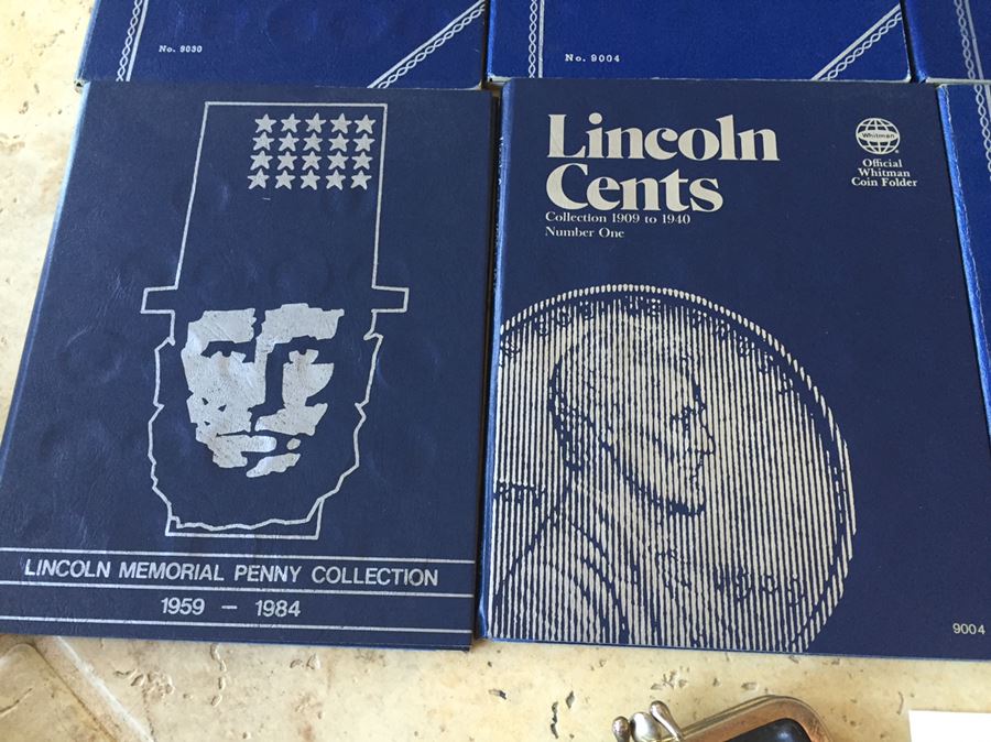 Huge Collection Of Lincoln Head Cents Pennies Steel Pennies Wheat Pennies With Coin Books And Change Purse [Photo 5]