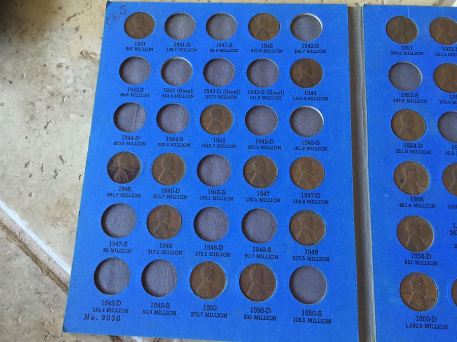 Huge Collection Of Lincoln Head Cents Pennies Steel Pennies Wheat Pennies With Coin Books And Change Purse [Photo 20]
