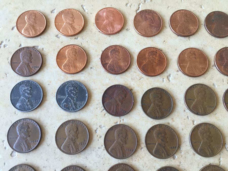 Huge Collection Of Lincoln Head Cents Pennies Steel Pennies Wheat Pennies With Coin Books And Change Purse [Photo 40]
