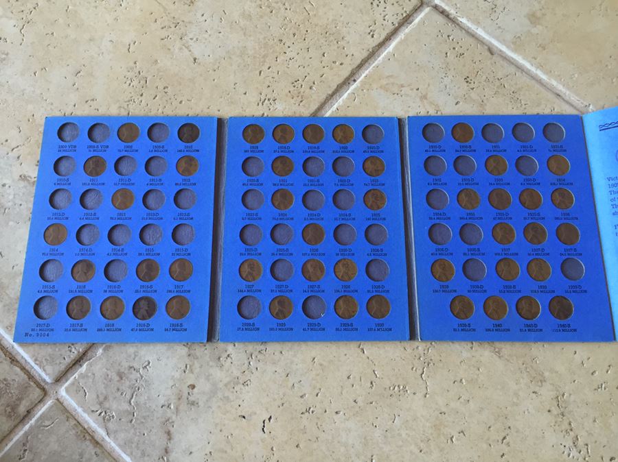 Huge Collection Of Lincoln Head Cents Pennies Steel Pennies Wheat Pennies With Coin Books And Change Purse [Photo 2]