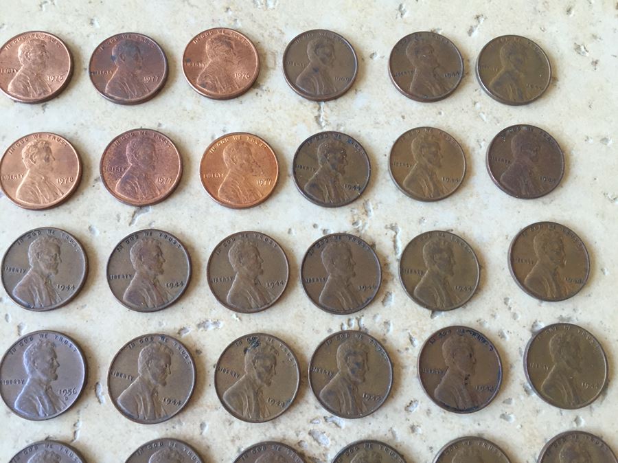 Huge Collection Of Lincoln Head Cents Pennies Steel Pennies Wheat ...