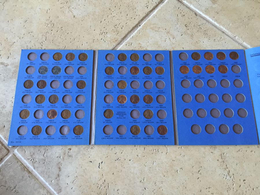 Huge Collection Of Lincoln Head Cents Pennies Steel Pennies Wheat Pennies With Coin Books And Change Purse [Photo 11]