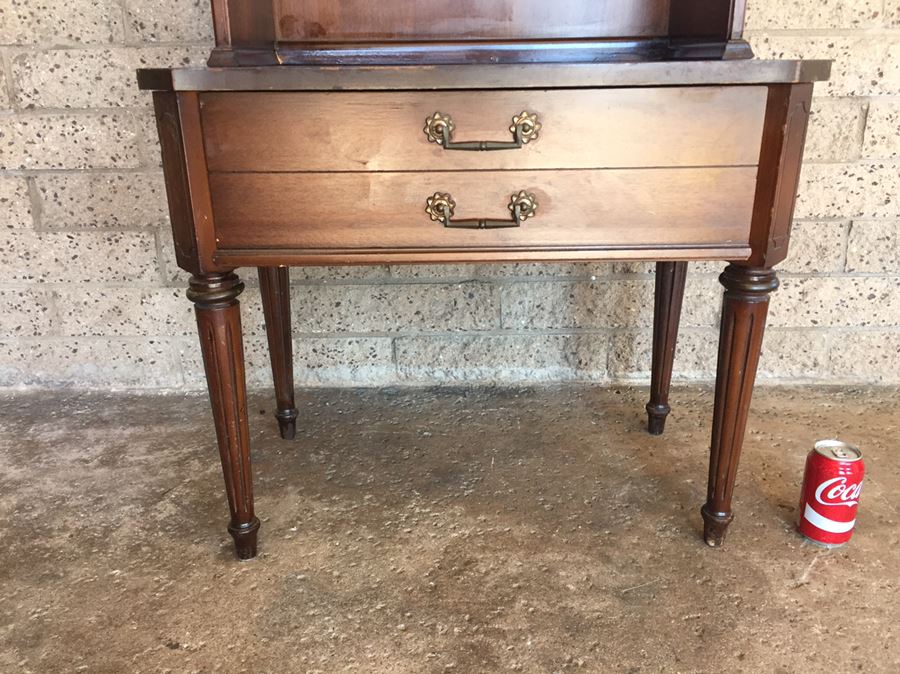 Vintage Wooden Table With Hutch [Photo 4]