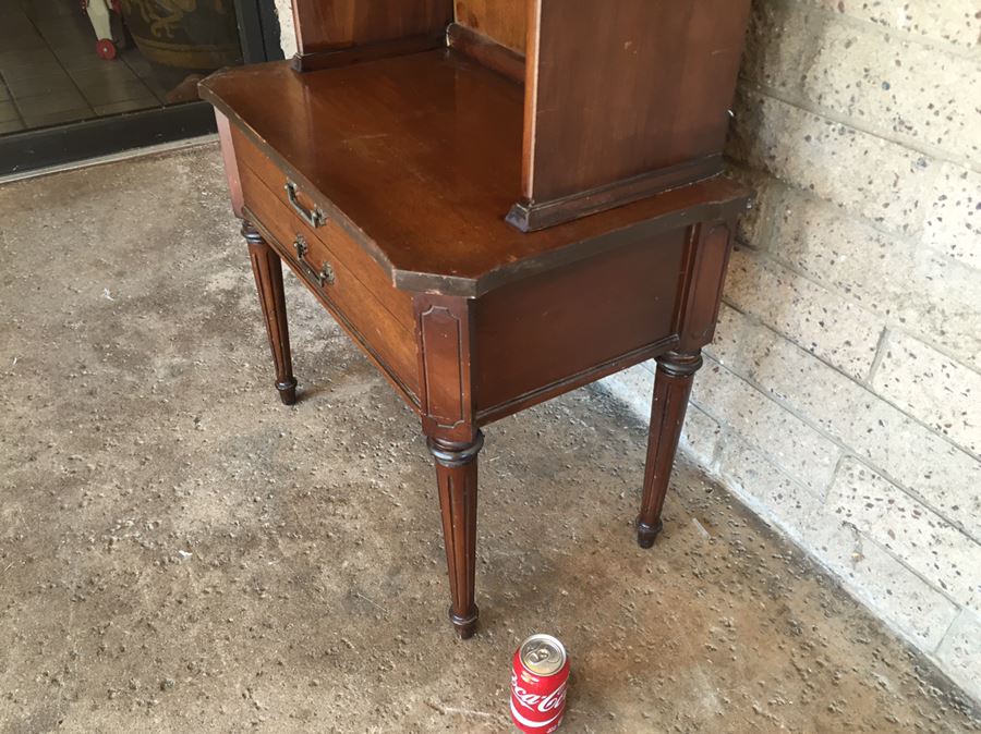 Vintage Wooden Table With Hutch [Photo 8]