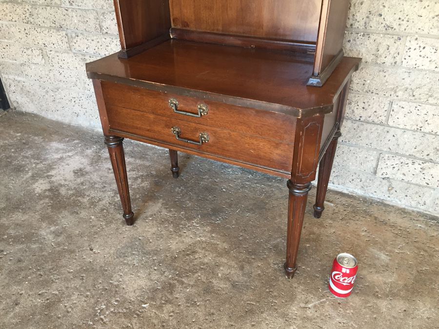 Vintage Wooden Table With Hutch [Photo 5]