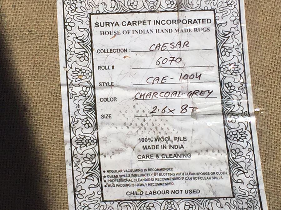 Pair Of 100% Wool Pile Runners Rugs 2.6 x 8 Made In India [Photo 3]