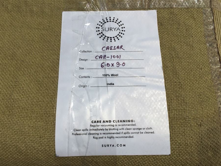 (3) Surya 100% Wool (2) 6' x 9' Area Rugs And (1) 4' x 6' Rug Made In India [Photo 9]