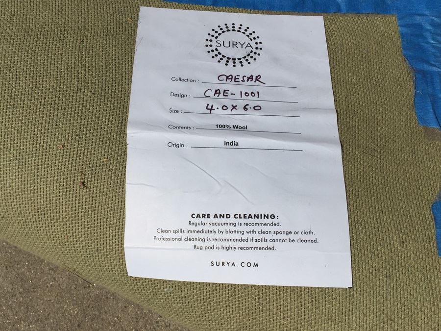 (3) Surya 100% Wool (2) 6' x 9' Area Rugs And (1) 4' x 6' Rug Made In India [Photo 10]