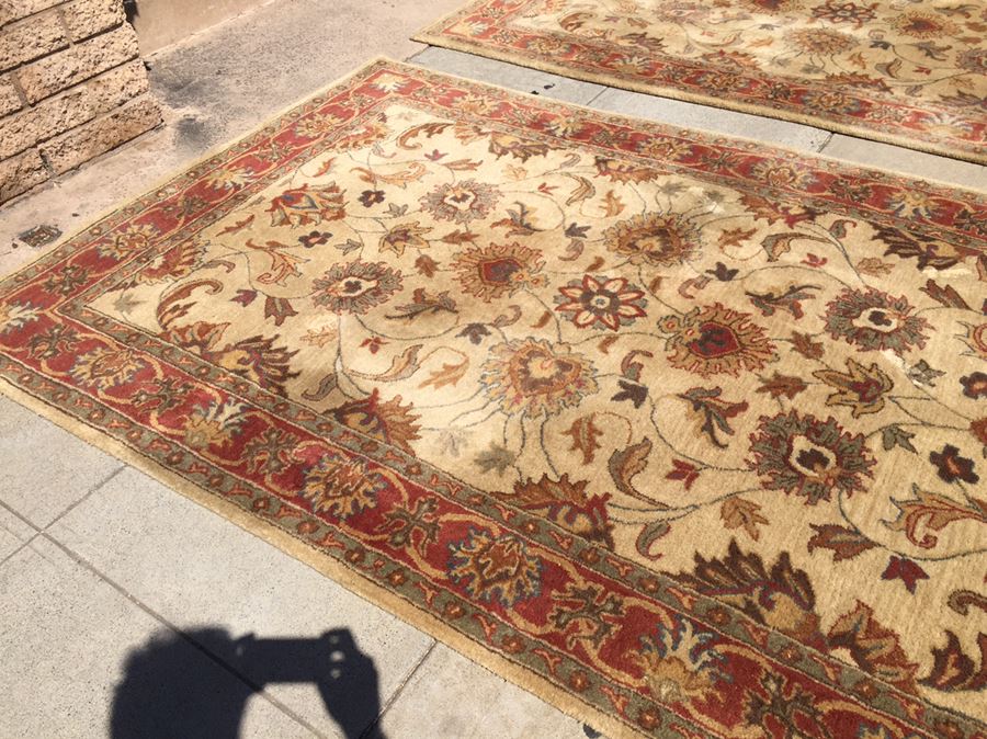 (3) Surya 100% Wool (2) 6' x 9' Area Rugs And (1) 4' x 6' Rug Made In India [Photo 6]