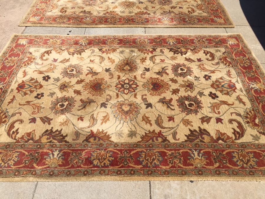 (3) Surya 100% Wool (2) 6' x 9' Area Rugs And (1) 4' x 6' Rug Made In India [Photo 5]