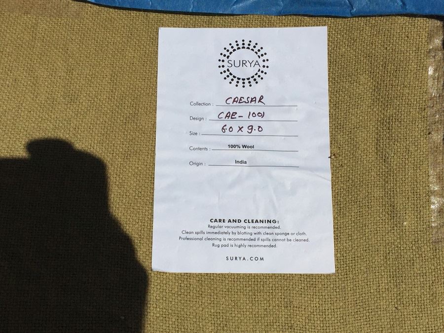 (2) Surya 100% Wool 6' x 9' Area Rug And 5' x 9' Area Rug Made In India [Photo 13]