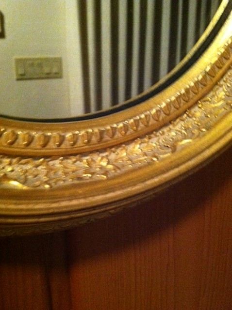 Gold Oval Mirror [Photo 2]