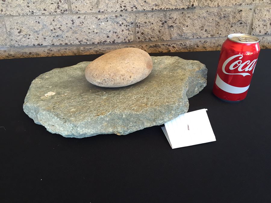 Native American Metate And Mano Grinding Stone