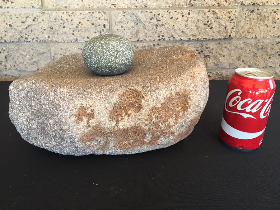 Native American Metate And Mano Grinding Stone [Photo 4]