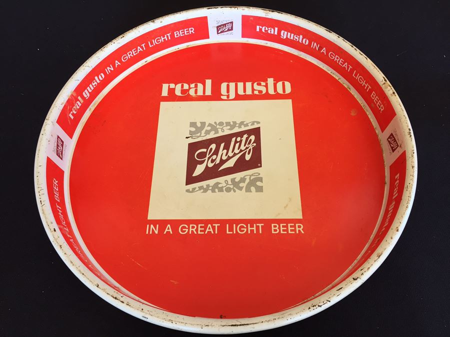 Schlitz Beer Metal Advertising Tray [Photo 5]