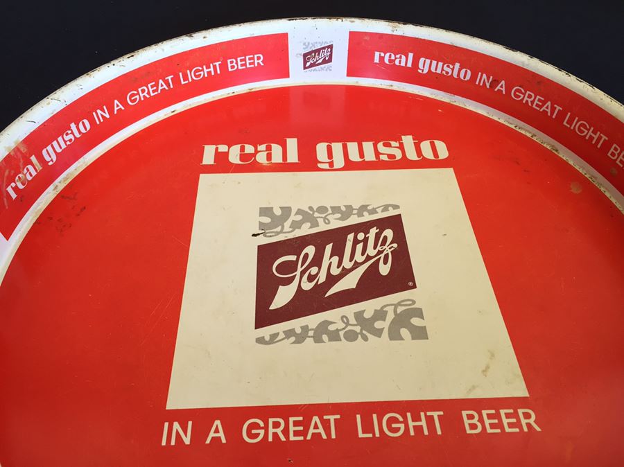 Schlitz Beer Metal Advertising Tray [Photo 4]