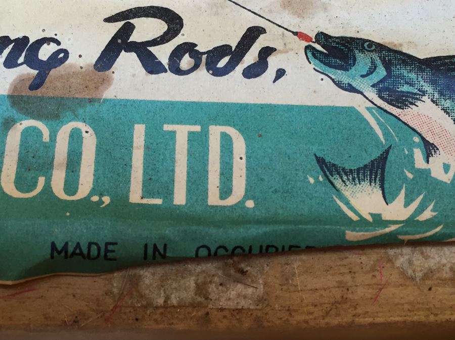 Vintage Split Bamboo Fishing Rod Arai Fishing Goods Asakusa, Tokyo, Japan Made In Occupied Japan Between 1947-1952 With Fishing Lures Flies And Case [Photo 20]