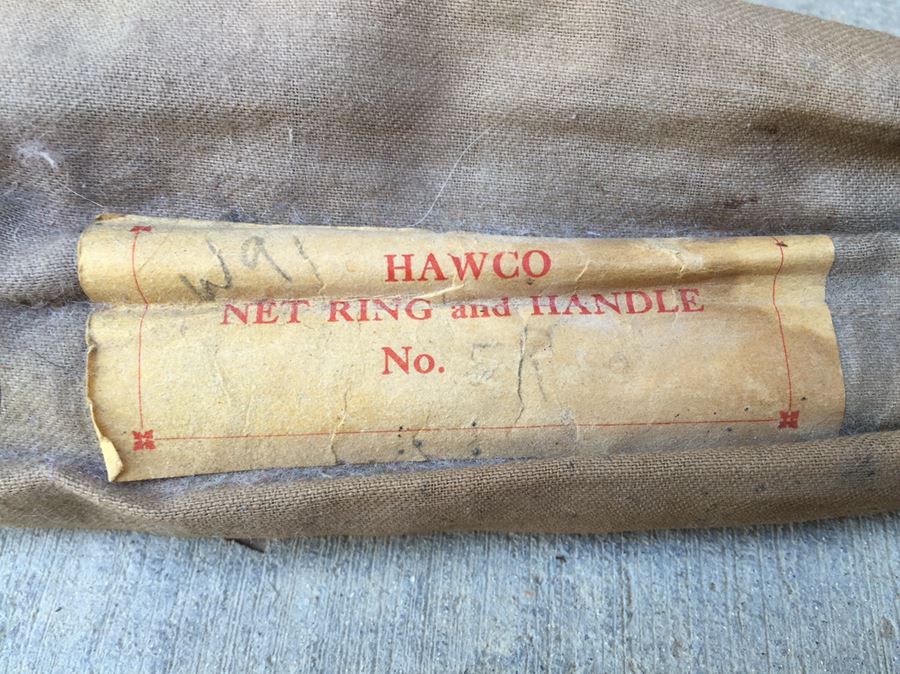 Vintage Hawco Net Ring And Handle Fishing Net