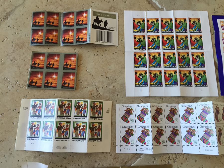 Large Collection Of Unused United States Postage Stamps Books Forever Stamps Approximate Face Value $300+ [Photo 10]