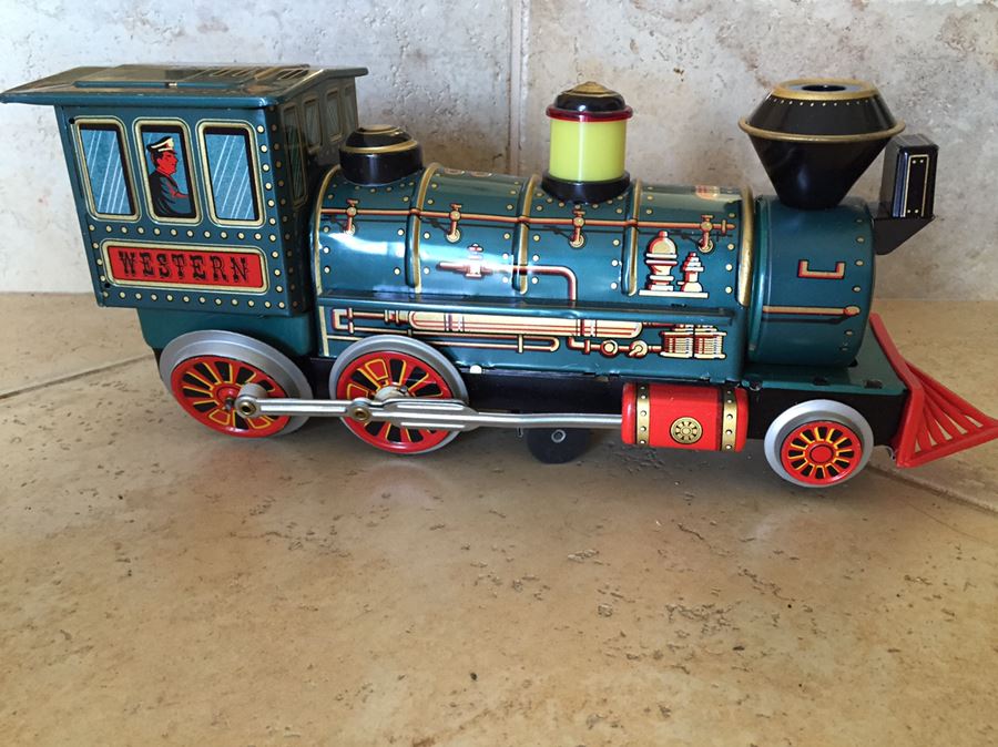 Mint Vintage 1960s Masudaya MODERN TOYS Japan BO Tin Toy Mystery Train Western Locomotive [Photo 9]