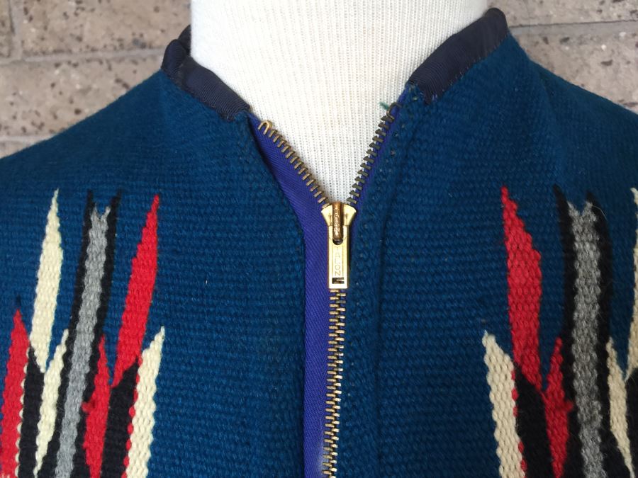 Vintage Chimayo Coat Hand Woven Chimayo, New Mexico [Photo 5]