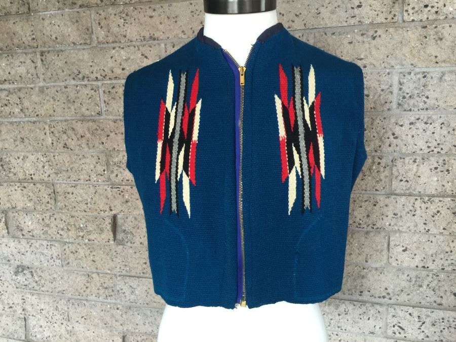 Vintage Chimayo Coat Hand Woven Chimayo, New Mexico [Photo 1]