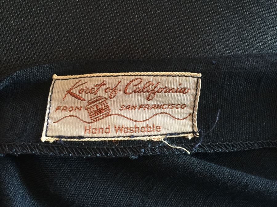 Vintage Women's Navy Blue Dress With Sweater Koret of California [Photo 8]